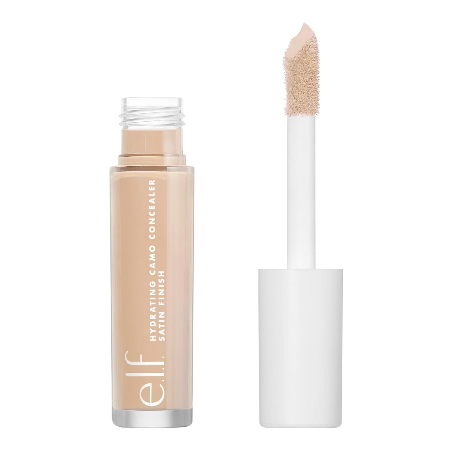 e.l.f. Hydrating Camo Concealer, Covers Blemishes & Under-Eye Circles, Full-Coverage & Delivers A Satin Finish, Vegan & Cruelty-Free, Medium Peach