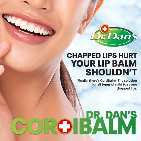 Dr. Dan's Cortibalm - 1 Pack - for Dry Cracked Lips - Healing Lip Balm for Severely Chapped Lips - Designed for Men, Women and Children…