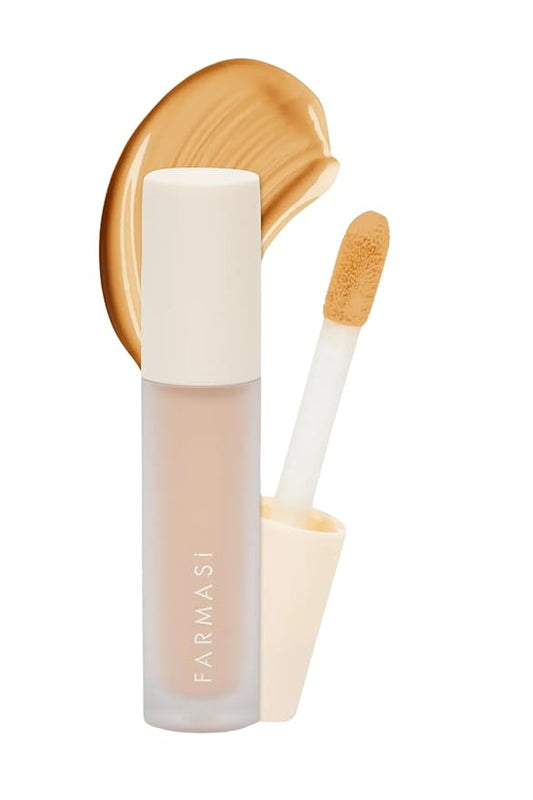 FARMASI Vfx Pro Liquid Concealer Makeup, All-in-one Full Coverage, Highly Pigmented Concealer for All Skin Type, Hide Shadows & Imperfections, Enhance Skin Fullness Foundation Concealer 0,24 Fl Oz W09