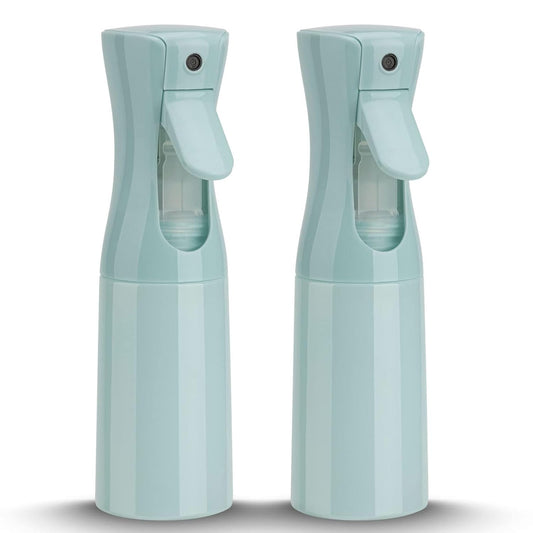 Spray Bottle for Hair (6.8OZ /200ML) Continuous Ultra Fine Mist Sprayer for Hair, Salons, Barber, Plants, Skin Care, Cleaning 2 Pack Blue