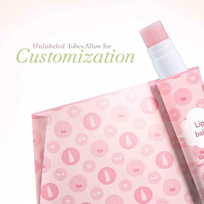 Lip Balm Bulk Unlabeled - Made in USA 150 Pack Cherry Bulk Chapstick - Natural Ingredients Vitamin E Shea Butter - Custom Chapstick Bulk For Party & Wedding Favors