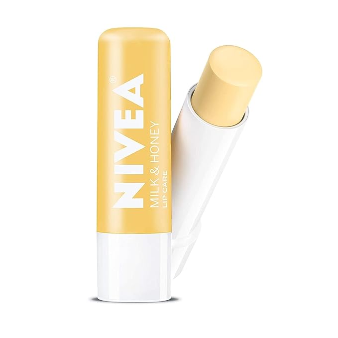 NIVEA A Kiss of Milk & Honey Natural Defense & Soothing Lip Care 0.17 oz (Pack of 7)