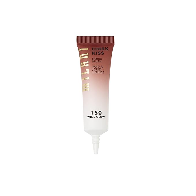 Milani Cheek Kiss Liquid Blush Makeup - Blendable & Buildable Cheek Blush, Lightweight Liquid Blusher and Cheek Color (New Wine Glow)