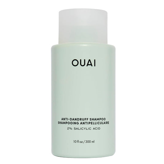 OUAI Anti Dandruff Shampoo - Soothing Salicylic Acid Shampoo for Flaky, Dry and Itchy Scalp - Reduces Itching, Redness and Irritation - Sulfate Free Scalp Care (10 Fl Oz)