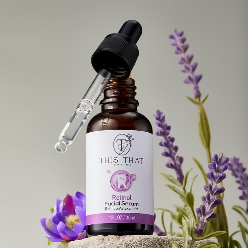 TTFM Retinol Facial Serum 30ml 1.0 Fl OZ | Retinol + Astaxanthin Serum | Hydrating Formula Facial Serum | Skincare For Dull Skin | Anti-Aging Serum |