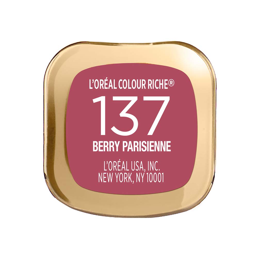 L'Oreal Paris Colour Riche Original Creamy, Hydrating Satin Lipstick with Argan Oil and Vitamin E, Berry Parisienne , 1 Count