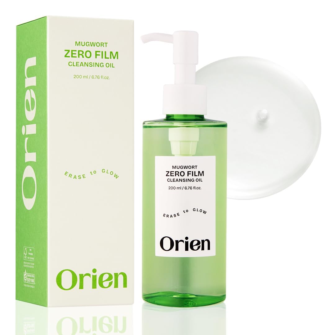 Orien Mugwort Zero Film Cleansing Oil 6.76 fl.oz. 200ml ㅣDaily Makeup Blackhead Removal No pore clogging Korean skincare double cleansing