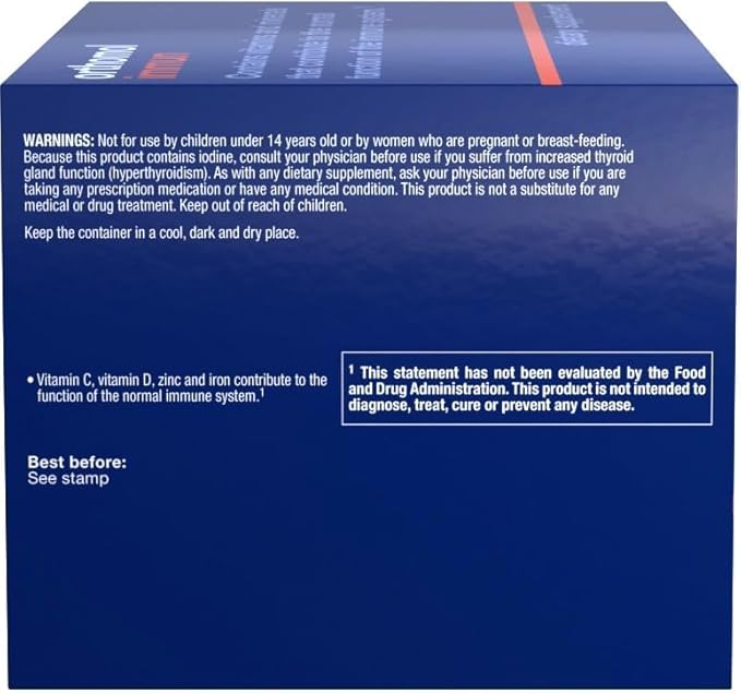 Orthomol Immun Vial, Immune Support Supplement,Capsule 30-Day Supply, Vitamins A, B, C, D, E, Zinc, Iodine