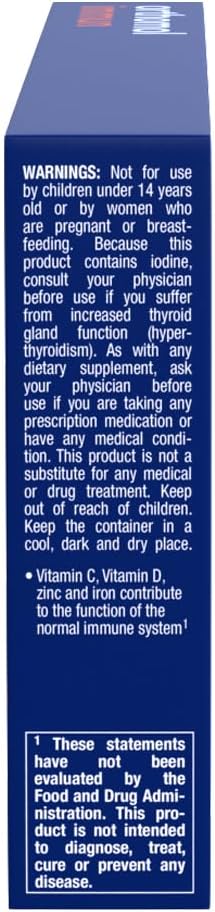 Orthomol Immun Vial, Immune Support Liquid Supplement, 7-Day Supply, Vitamins A, B, C, D, E, Zinc, Iodine