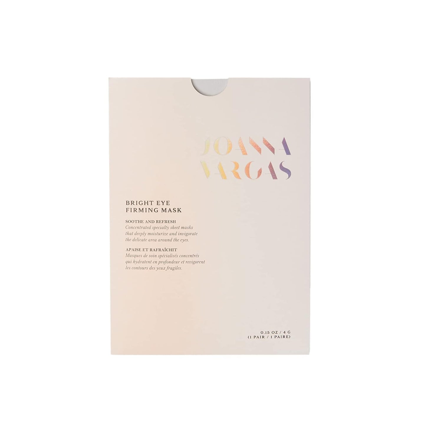 Joanna Vargas Eye Gel Mask – Hydrating Under Eye Patches with Hyaluronic Acid & Chamomile – Depuffing Eye Mask for Dark Circles, Puffiness & Fine Lines – Gel Eye Pads for Women – 1 Pair