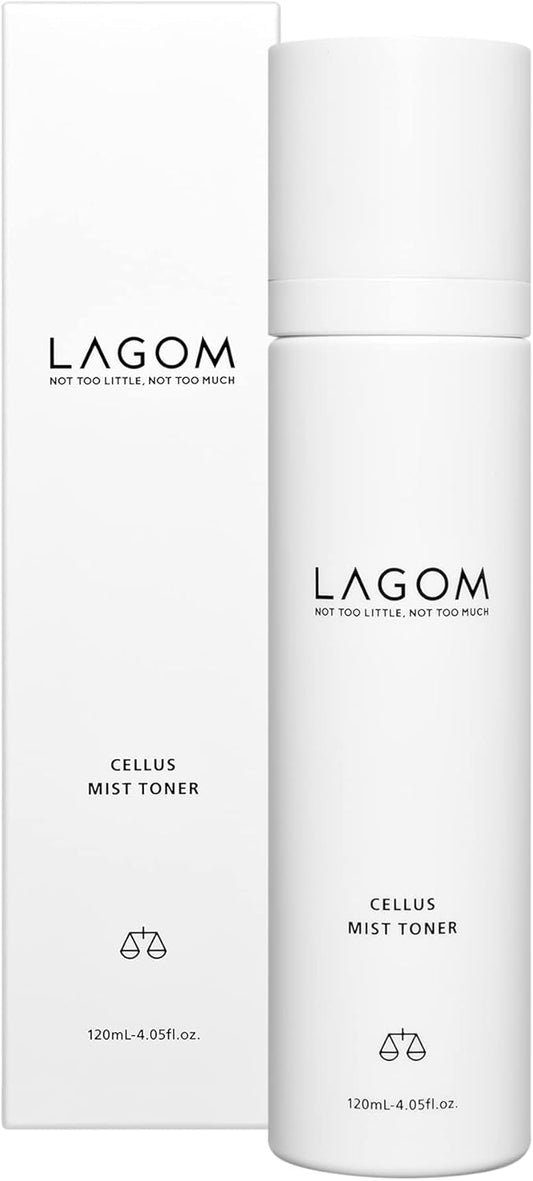 LAGOM Cellus Mist Toner, Face Moisturizer, Skin Barrier Strenghtening Hydration Spray, pH Protection, Alcohol-Free, Zero-Irritation for Sensitive Skin 4.05 Fl Oz