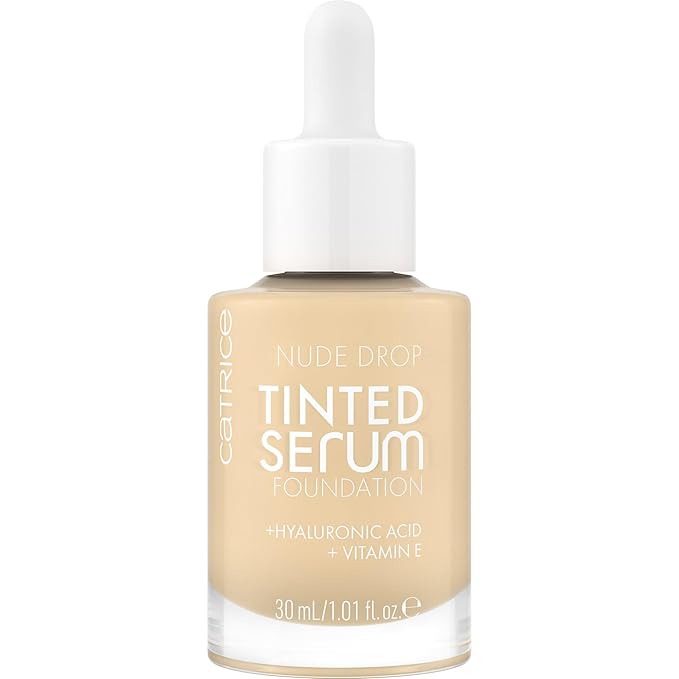Catrice | Nude Drop Tinted Serum Foundation | Lightweight, Hydrating, Buildable Coverage | Enriched with Hyaluronic Acid & Vitamin E | Vegan & Cruelty Free (010N)