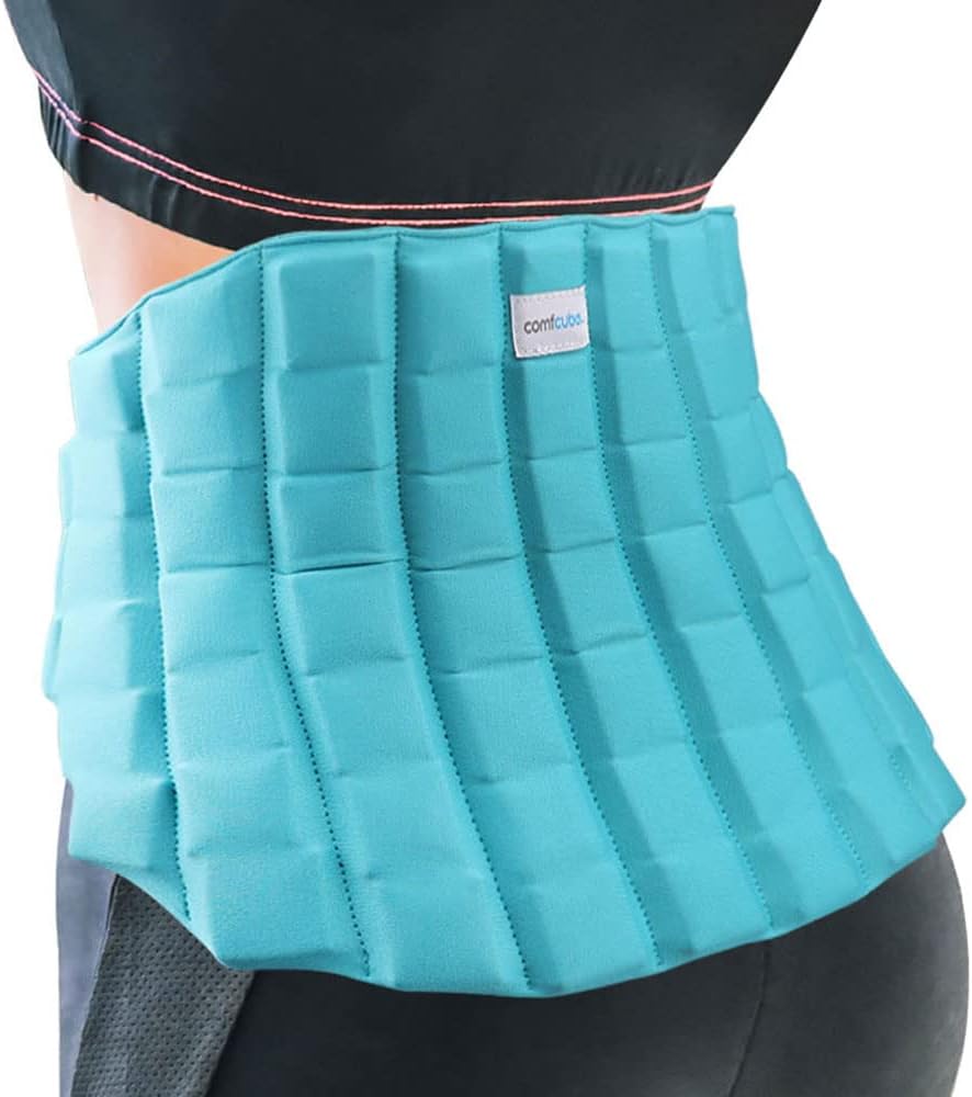Ice Pack for Back Pain Relief, 2 Hours Long Lasting Cold Pack for Lower Back, Cold Therapy Flexible Ice Pack Wrap for Lumbar Pain, Sciatica, Coccyx, Swelling, Surgery