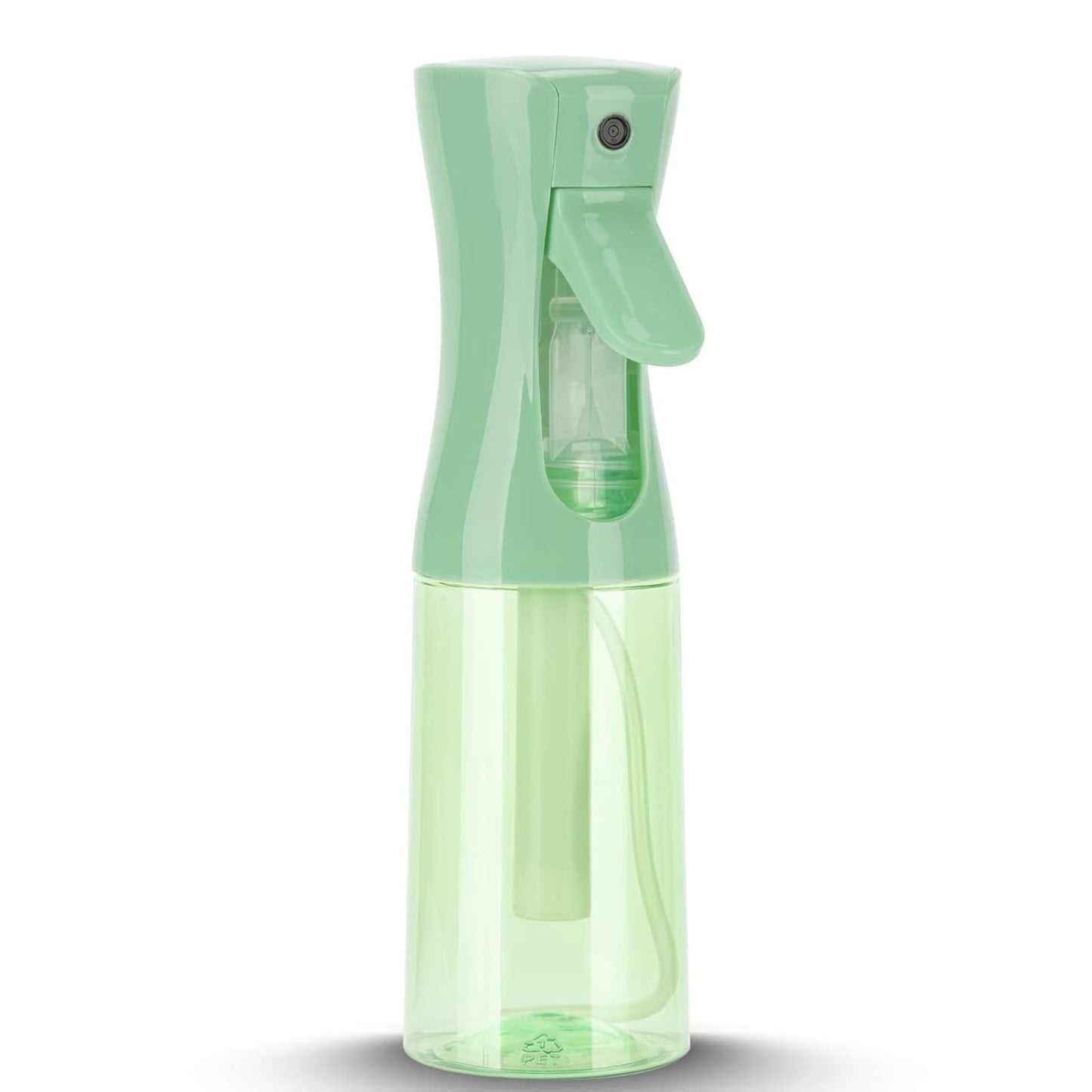 Spray Bottle for Hair (6.8OZ /200ML) Continuous Ultra Fine Mist Sprayer for Hair, Salons, Barber, Plants, Skin Care, Cleaning 1 Pack CLEAR Green