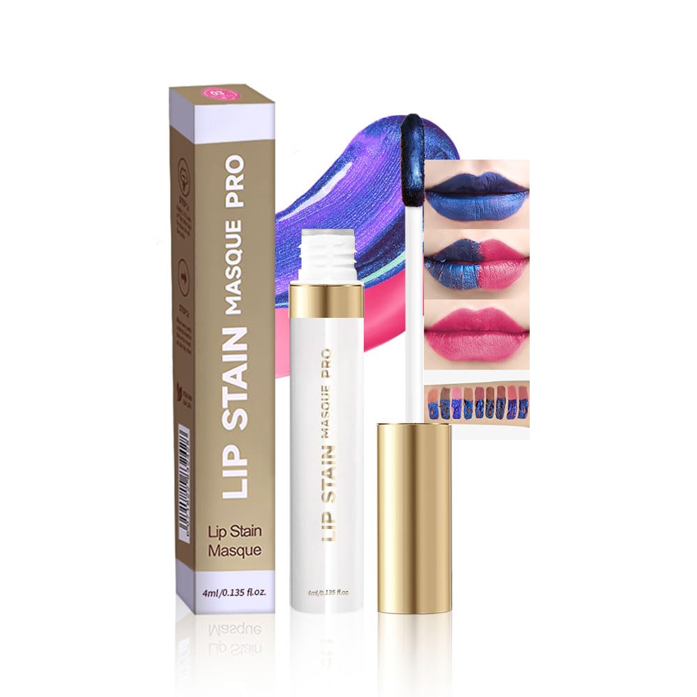 Lip Stain - Wipe-Off & Peel Off Lip Color | Waterproof, Long Lasting, Transfer-Resistant, Smudge-Proof Lip Tint | Easy Wipe Finish, High Pigment | All-Day Vibrant Kiss-Proof Lip Stain, Soft Rosy Red