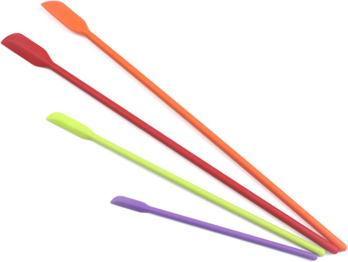 Beauty Spatula 4 PCS Makeup Spatula Mini Silicone for Cosmetics & Kitchen - 3 Sizes