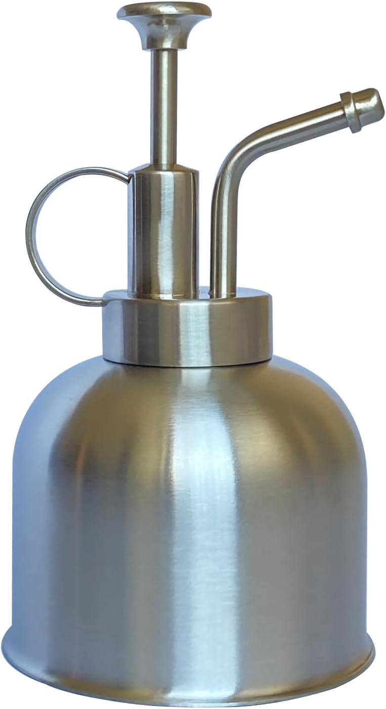 Plant Mister Spray Bottle Stainless Steel Plant Sprayer, Small Watering can Plant Spray Bottle Modern Gardening Tools for Indoor Potted Plants Watering and Spraying