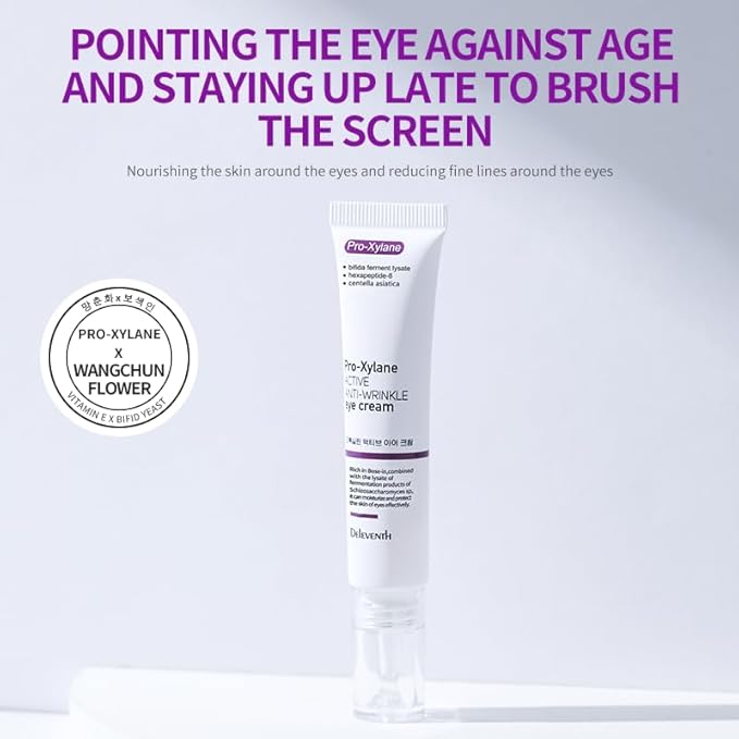 Korea Active Anti-Wrinkle Eye Cream 20g / Anti-Aging, Fade Fine Lines, Remove Dark Circles, Moisturizing and Repair Eye Skin, Prevent New Wrinkles, Rejuvenate and Tighten Delicate Eye Area