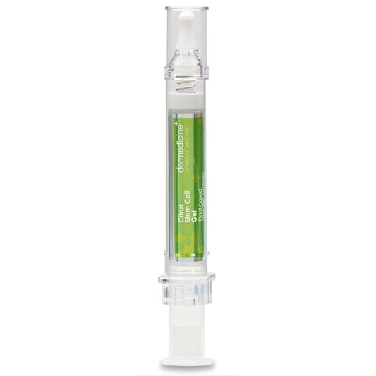 Citrus Stem Cell Gel for Face in Easy to Use targeted Syringe applicator | with Vitamin C, Retinol, Ceramides, Fruit Stem Cell Extract | May Help Hydrate, Firm and Brighten Skin | 0.4 oz / 12 g