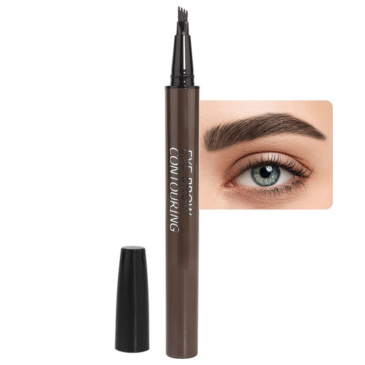 Eyebrow Ink Pencil by Brow Stylist -Micro 4 Point Brow Pen Lift & Snatch Eyebrow Pen Kits,Long-Lasting Waterproof Natural Eyebrow Hair (B-1Pc 03# Black brown)