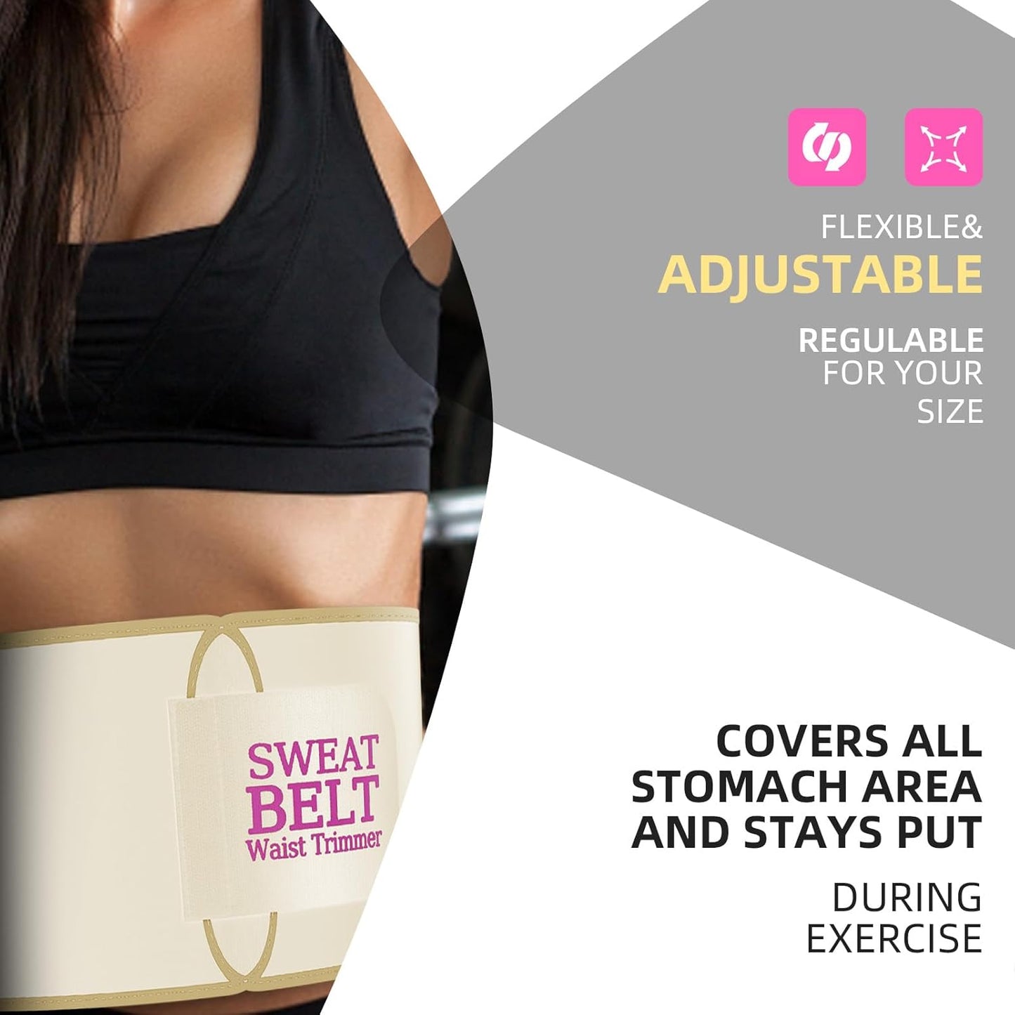 ZPP Waist Trainer for Women and Men, Neoprene Sweat Band Waist Trimmer Belt Slimming Stomach Wrap for Workout