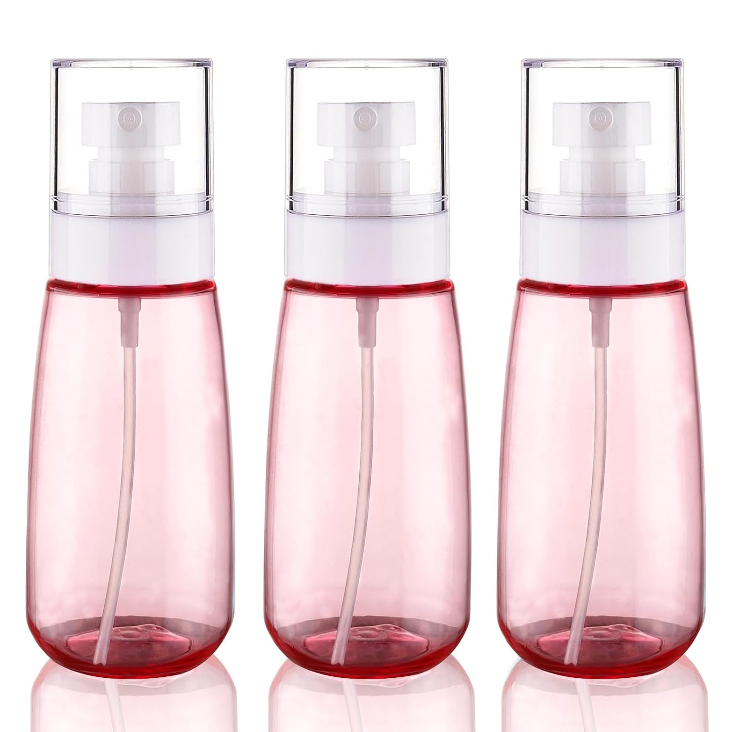 Cosywell Travel Size Spray Bottle TSA Approved 3.4oz 100ml 3 Pack Leak Proof Fine Mist Spray Bottles Empty Refillable Mist Sprayer for Perfume Essential Oils Toners Rose Water Cosmetics (3Pink)