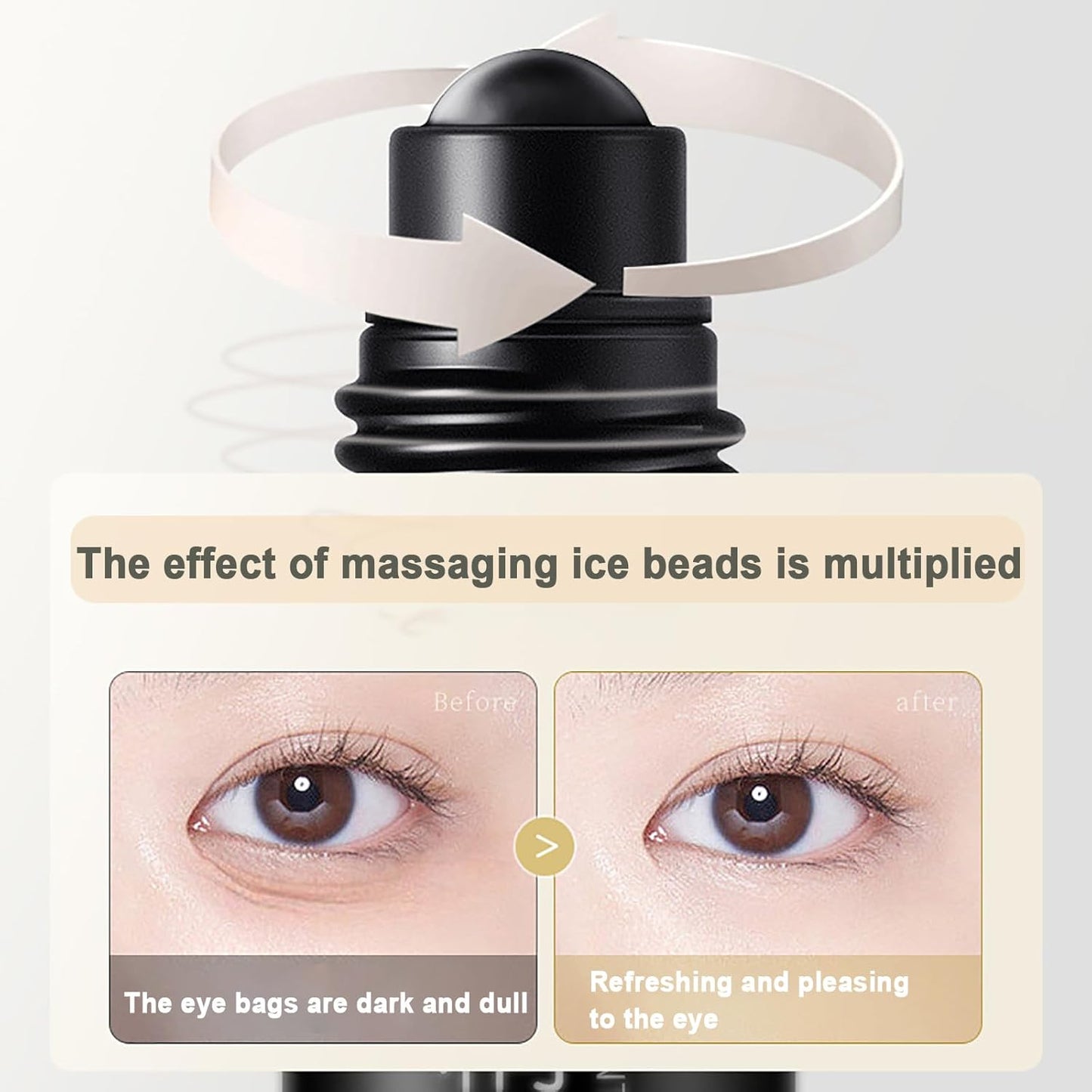 Eye Repair Stick for Men, Under Eye Roller for Eyes Bags and Dark Circles, Cooling Stick Hydrates and Depuffing, Gentle, Natural Formula (1pcs, 0.35 fl.oz)