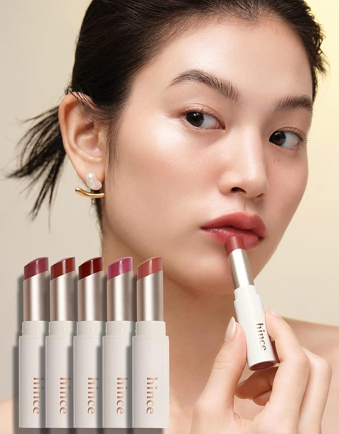 HINCE Mood Enhancer Lip Glow, Moisturizing Lip Balm with Shea Butter & Sweet Almond, Non-Sticky and Long-lasting Tinted Lip Tint with Buttery Balm Texture for Neutral Color 0.2oz. (1, LET ME DEW, 06)