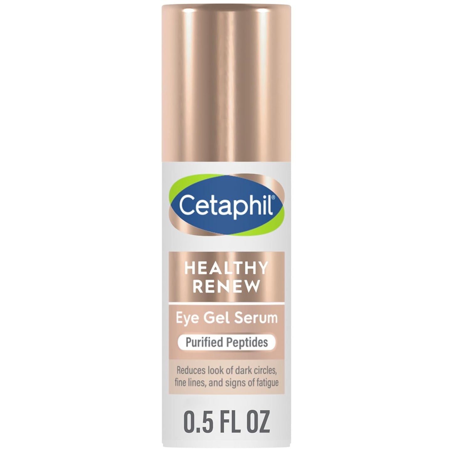 Cetaphil Hydrating Eye Gel Serum, 0.5 Oz - Reduces Dark Circles & Wrinkles, 24Hr Under Eye Cream, Retinol Alternative Peptide for Sensitive Skin