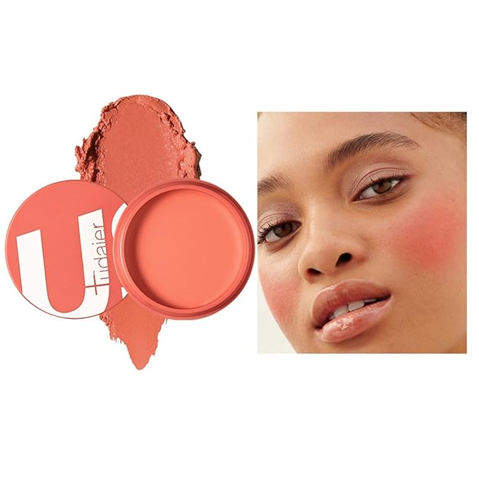 MAEPEOR Cream Blush 9 Color Smooth High-Pigmented Buildable Face Blush Long-Lasting Natural Look Face Blush for Cheeks (Color 05)