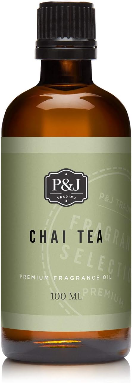 P&J Fragrance Oil - Chai Tea Scented Candle Making, Soap Making, Diffuser Oil, 100ml
