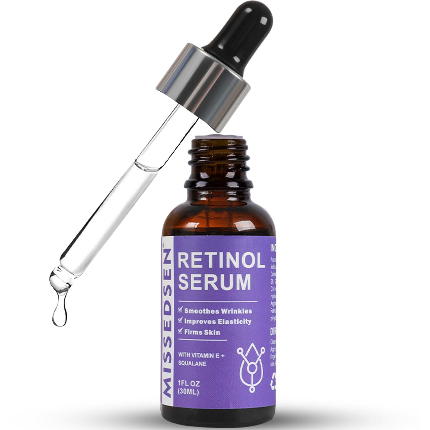 Retinol Serum for Face anti aging with Squalane Oil & Vitamin E Oil for Skin Care Night Repair Serum for Oily, Combination, Dry & Mature Skin for Daily Use 1Fl oz