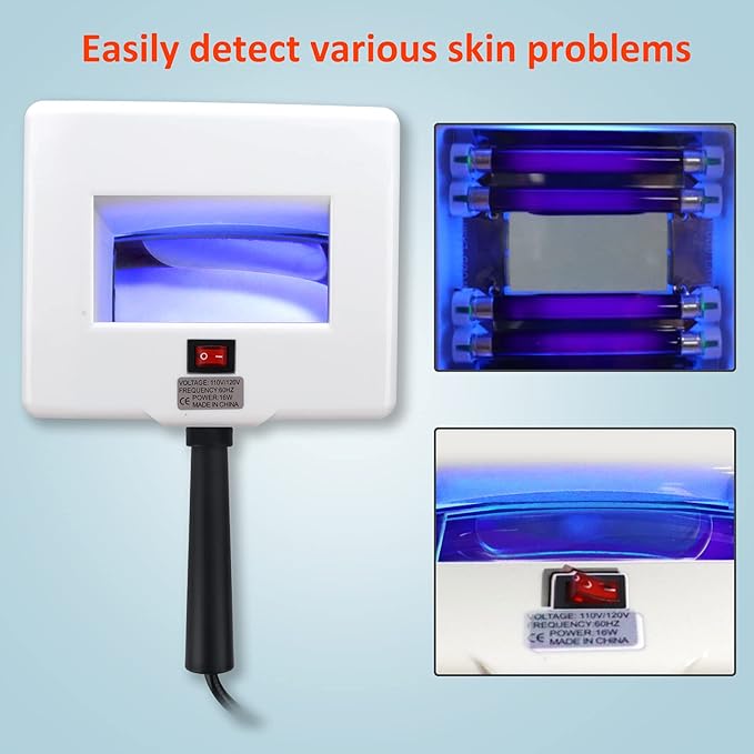 Beauty Star Woods Lamp Skin Analyzer, Professional Esthetician Supplies, Portable SPA Beauty Skin Care Tool