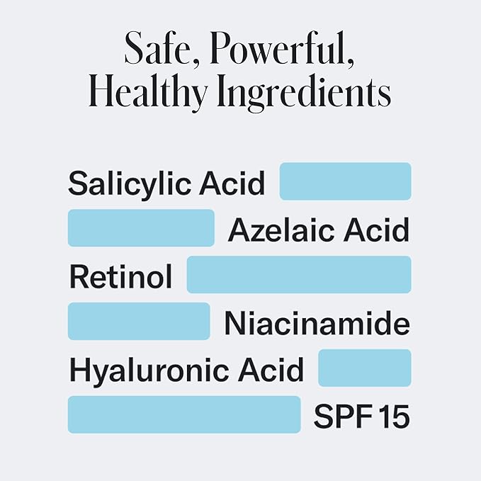 Geologie Clear System | 3-Step Acne Treatment & Skincare Set | Clears Skin Fast | Acne Gel Cleanser, SPF15 Day Cream & .2% Retinol Face Cream For Men & Women | Month 2 / Level 2