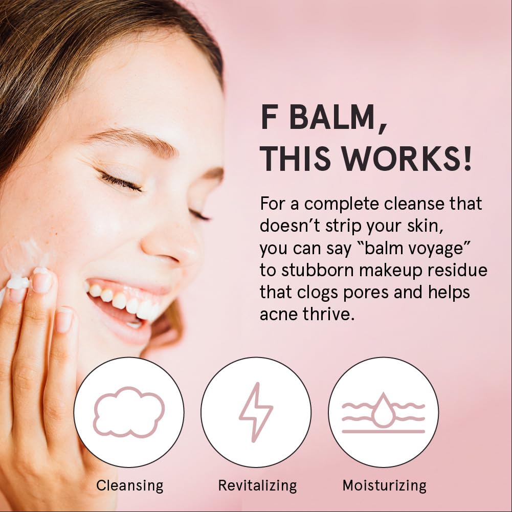 grace & stella Cleansing Balm - Travel Size Makeup Remover - Deep Cleansing & Hydrating Face Cleanser - Dissolves Waterproof Make Up, SPF & Impurities - Gentle on Skin - Vegan Skincare (41 g/ 4.3 oz)