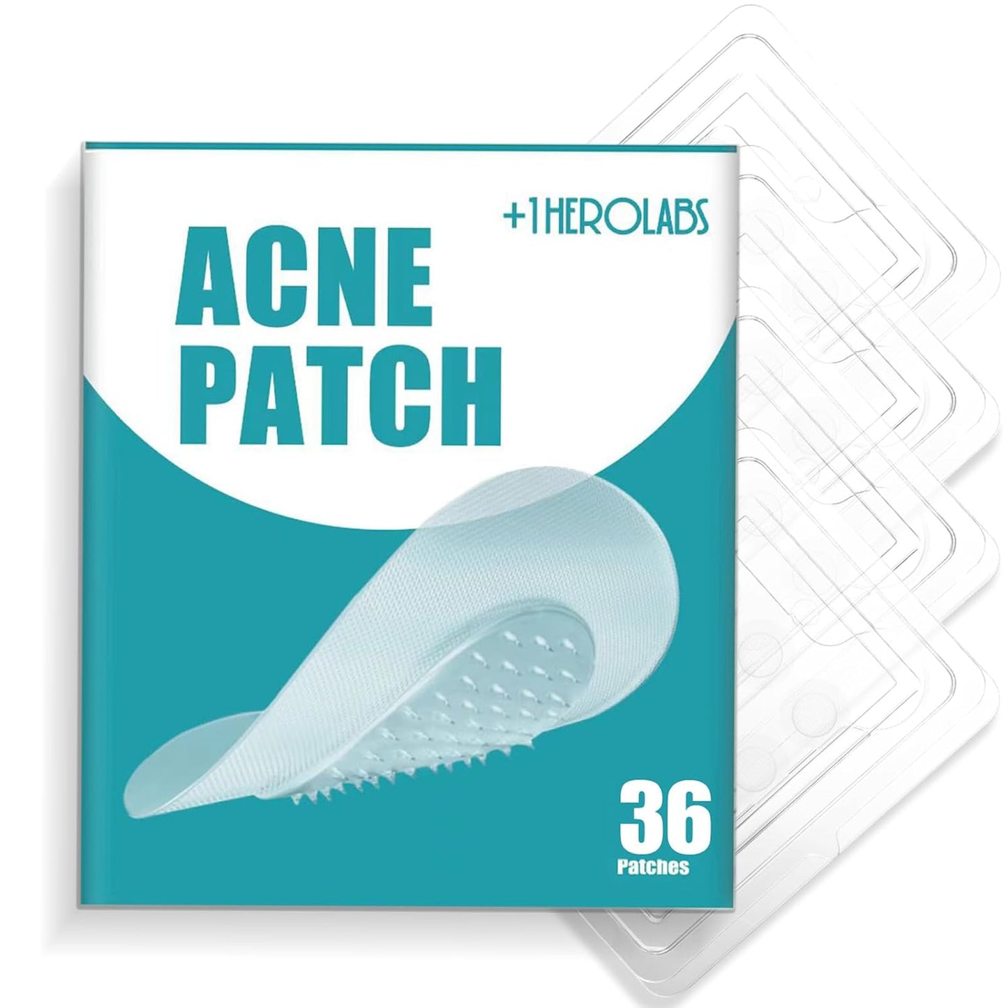 Microdart Acne Patch (36 Patches) - Hyaluronate Acid & Salicylic Acid Hydrocolloid Pimple Patch for Deep, Early and Hidden Blemishes (36 Count (Pack of 1))