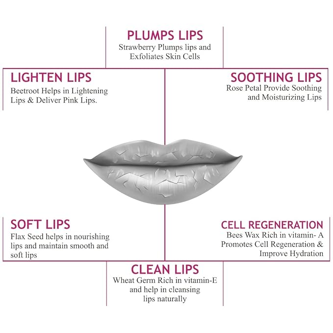 Lip Scrub Balm | Dark Lip Lightener for Women and Men | Dry Lips | Smoker | Chapped Lips | Lipstick Stain Remover | Lip Care, 25 gm