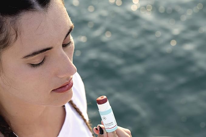 Coconut Matter Lip Balm – Handmade Vegan Coconut Lip Balm with Peach/Red Tint - Hydrating Lip Balm with Natural Coconut Oil, PASSION