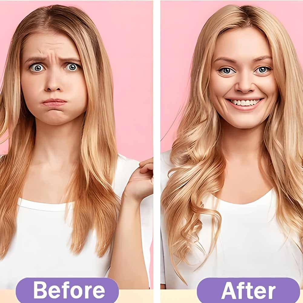 Heatless Hair Curling Set Magic No Heat Spiral Hair Curls Portable DIY Rollers Styling Kit Durable Beauty Makeup(20pcs*19.7in)