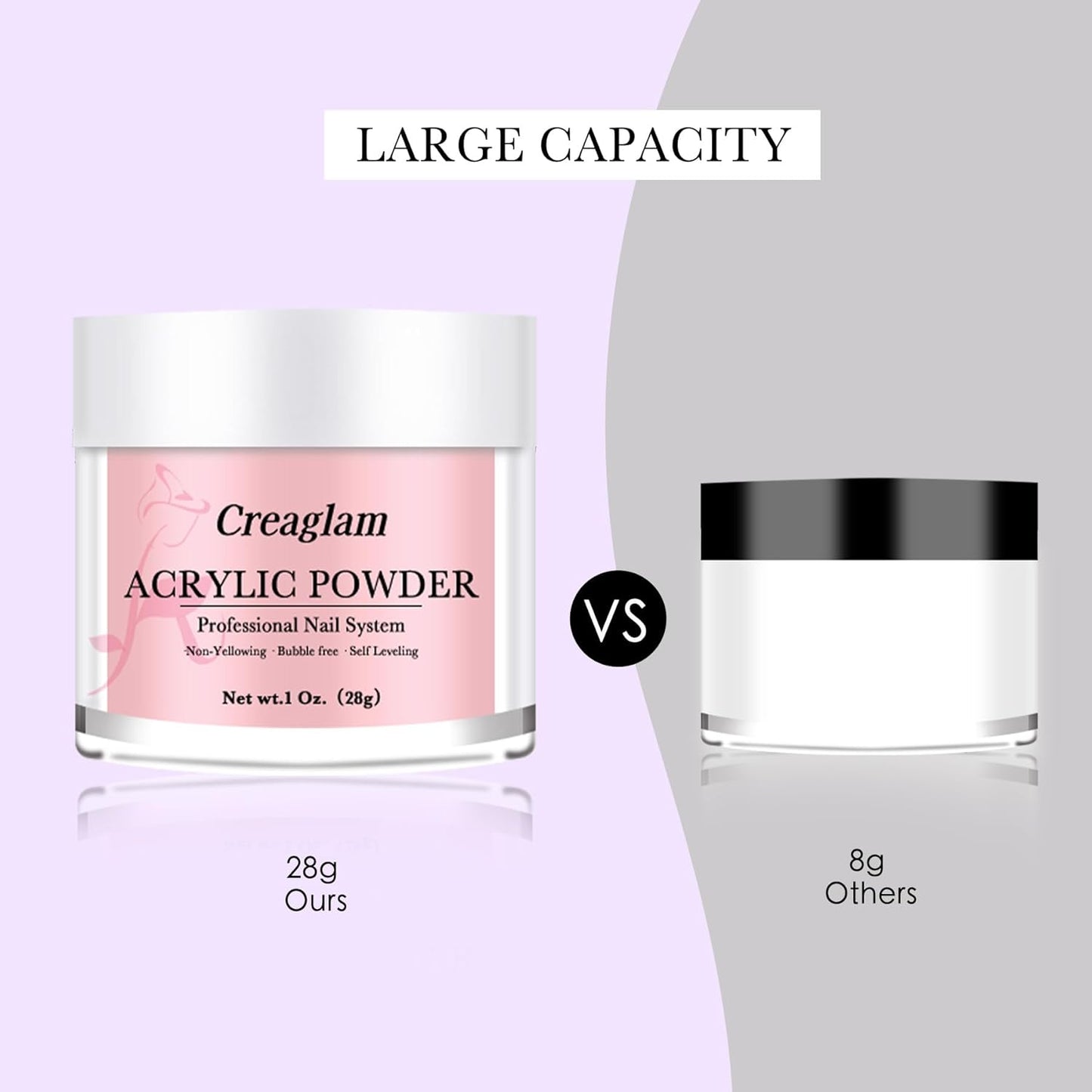 Super Nail Acrylic Powder: 3 Pcs 28g Cover Pink Polymer for 3D Art Carving French Extension - Clear Dark Pink Professional - No Need Lamp