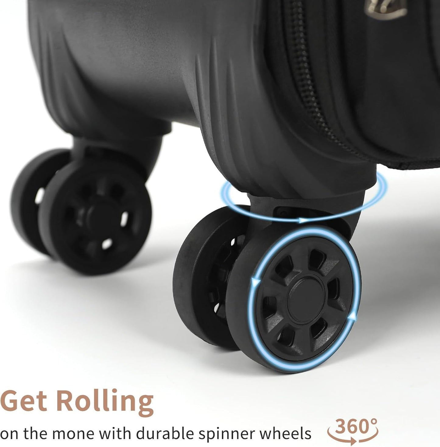 Large Rolling Makeup Case，Professional Makeup Artist Bag with 4 Small Bag Makeup Case, Adjustable Dividers, Portable Travel Supply Station for Cosmetics Storage Organizer Trolley Suitcase Makeup Cart