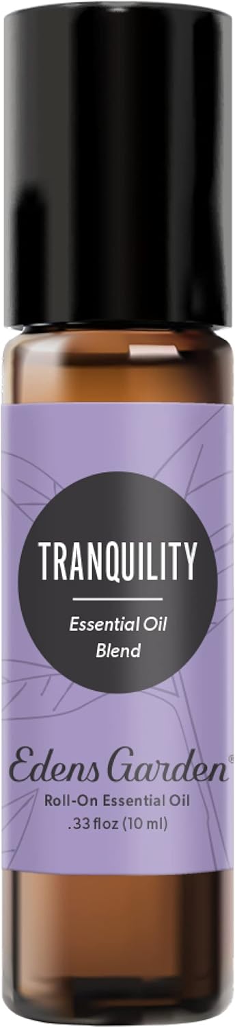 Edens Garden Tranquility Essential Oil Roll-On Blend- 100% Pure Premium Grade, Natural, Therapeutic, Aromatherapy, Kid & Skin Safe, The Best for Gifts, Relaxation Pre-Diluted 10 ml (.33 fl oz)