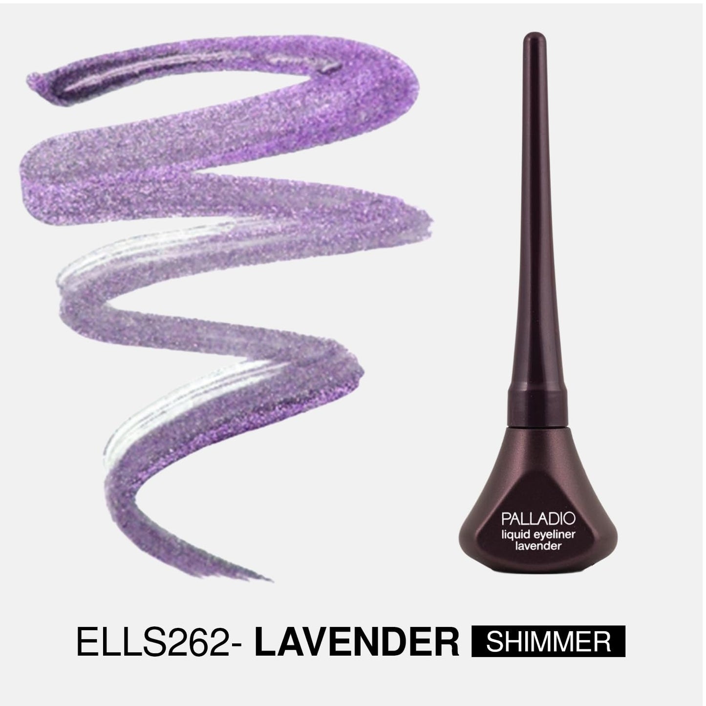 Palladio Liquid Eyeliner, Highly Pigmented and Waterproof Eyeliner, For Intense Eye Definition, Smear-proof Eyeliner Liquid, Includes Easy Grip Wand and Felt Tip Eyeliner Applicator, Lavender
