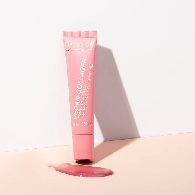 Pacifica Beauty Complex Lip Balm Trio Set, Makeup, Glow Baby, Wake Up Beautiful, Vegan Collagen, Lip Gloss, Orange, Lavender, Lemon, Vanilla, Non Sticky Formula, 0.30 fl oz Each (Set of 3)