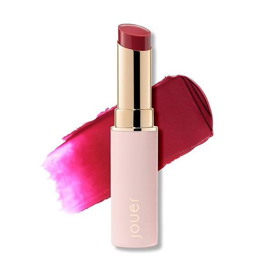 Jouer Balm Bouche Demi-Matte Lip-Liberté - Tinted Lip Balm - Hydrating Lip Tint Long Lasting - Matte Lip Color - Jojoba Seed Oil and Shea Butter Formula