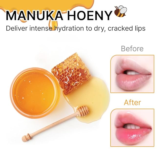 Natural Melting Honey Lip Balm 3g (+4 colors) Non-Sticky, Moisturizing, K-beauty