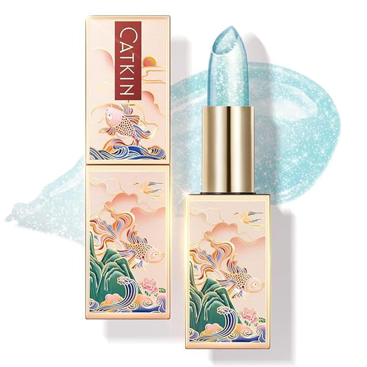 CATKIN Lip Balm Color Tinted Changing Lipstick Ultra Hydrating Lip Moistrurizer Chapstick with Vitamin E Nourishing For Cracked & Dry Lips 0.12 oz C08 Mermaid