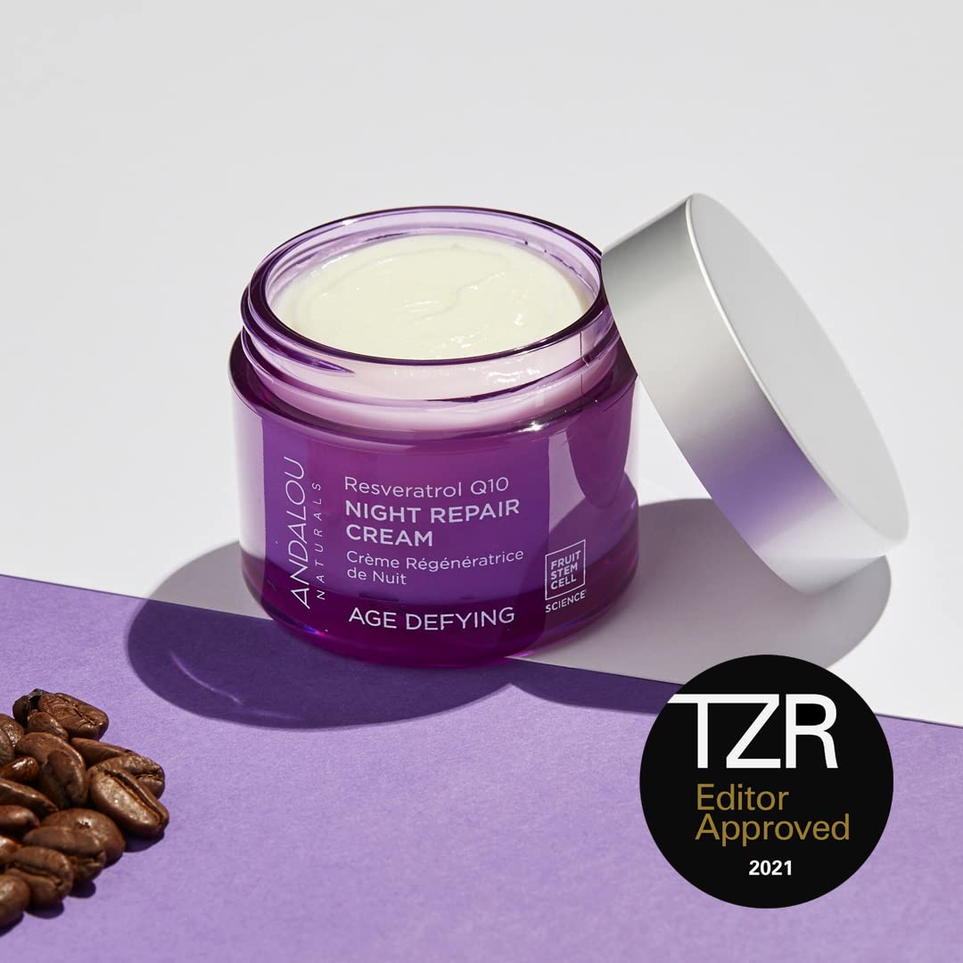 Andalou Naturals, Night Repair Cream Fruit Stem Cell, 1.7 Ounce