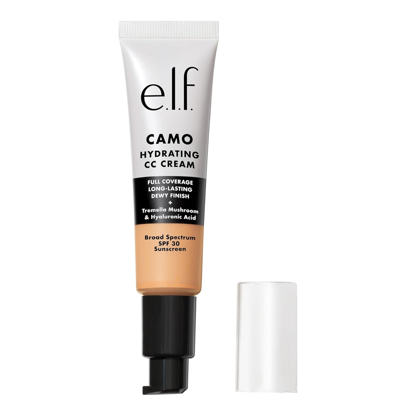 e.l.f. Hydrating Camo CC Cream, SPF 30, Color Correcting Full Coverage Foundation For A Dewy Finish, Vegan & Cruelty-Free, Light 210 N