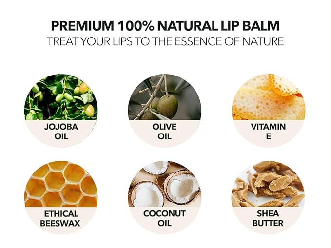 Kind Lips Lip Balm - Nourishing & Moisturizing Lip Care with Shea Butter, Beeswax & Vitamin E | Georgia Peach Flavor | 0.15 Oz (Pack of 2)